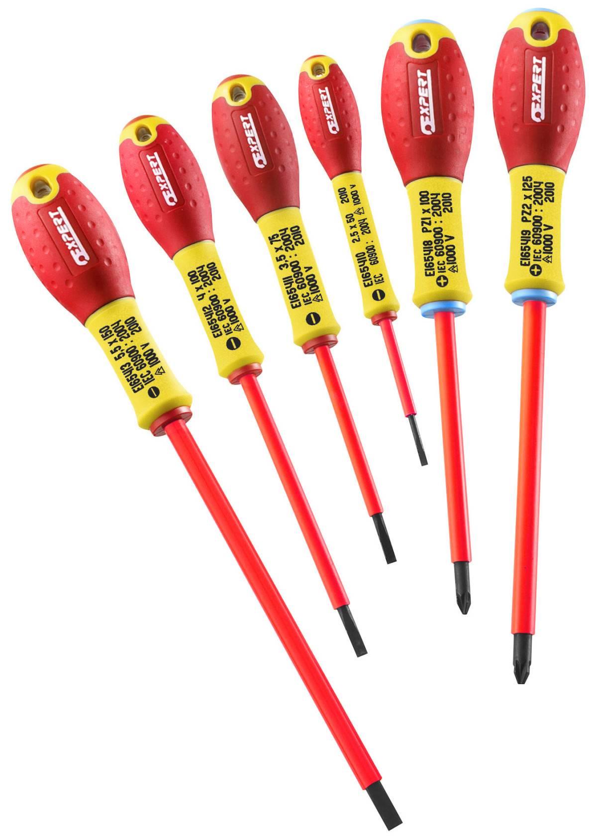 Jeu de 6 tournevis fente-pozidriv® Isolés 1000 Volts - Expert E160911_2932.jpg